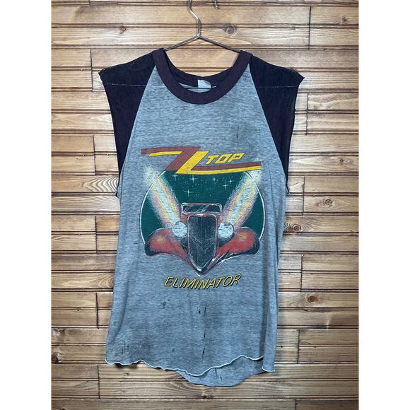 ZZ Top Eliminator Tour Shirt Original Medium Concert Shirt - Picture 1 of 9